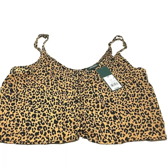 ‼️Women's Wild Fable Leopard Print Cropped Tank XS - Picture 3 of 8
